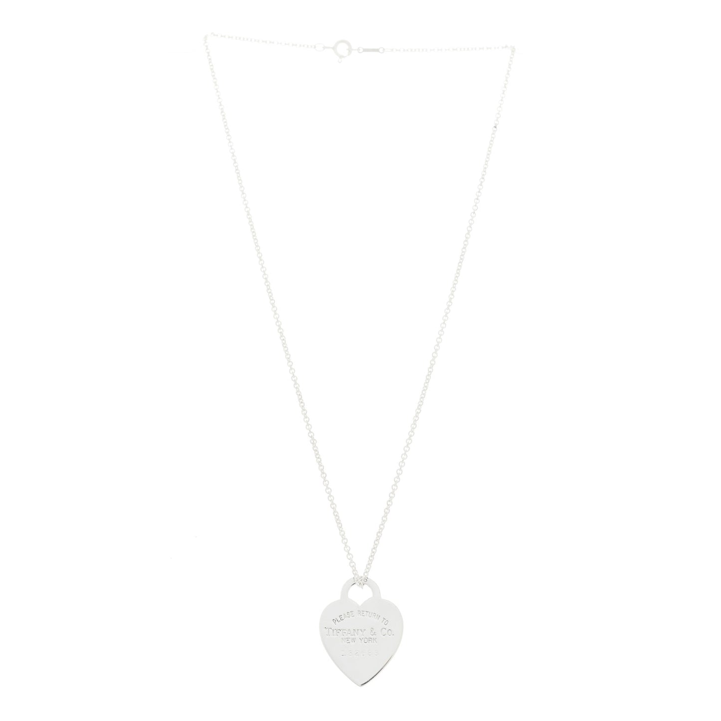 Sterling Silver Return to Tiffany Heart Pendant Necklace