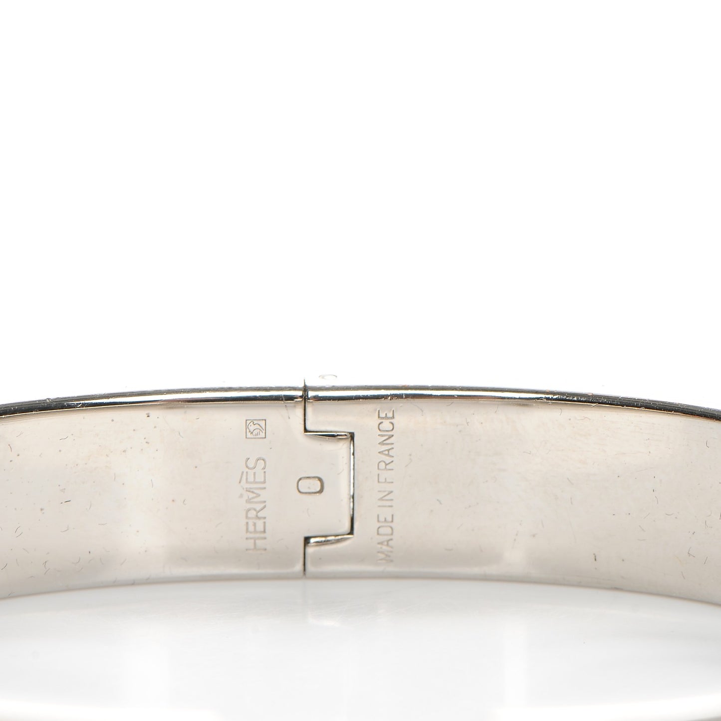 Enamel Narrow Clic Clac H Bracelet GM Black