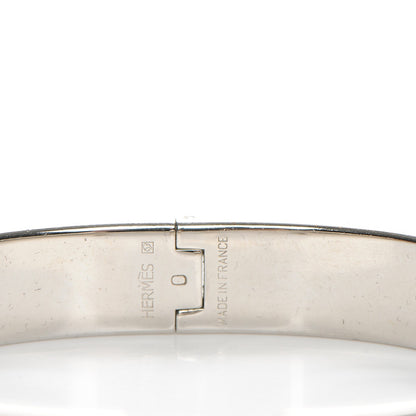 Hermes Enamel Narrow Clic Clac H Bracelet GM Black 2 of 6