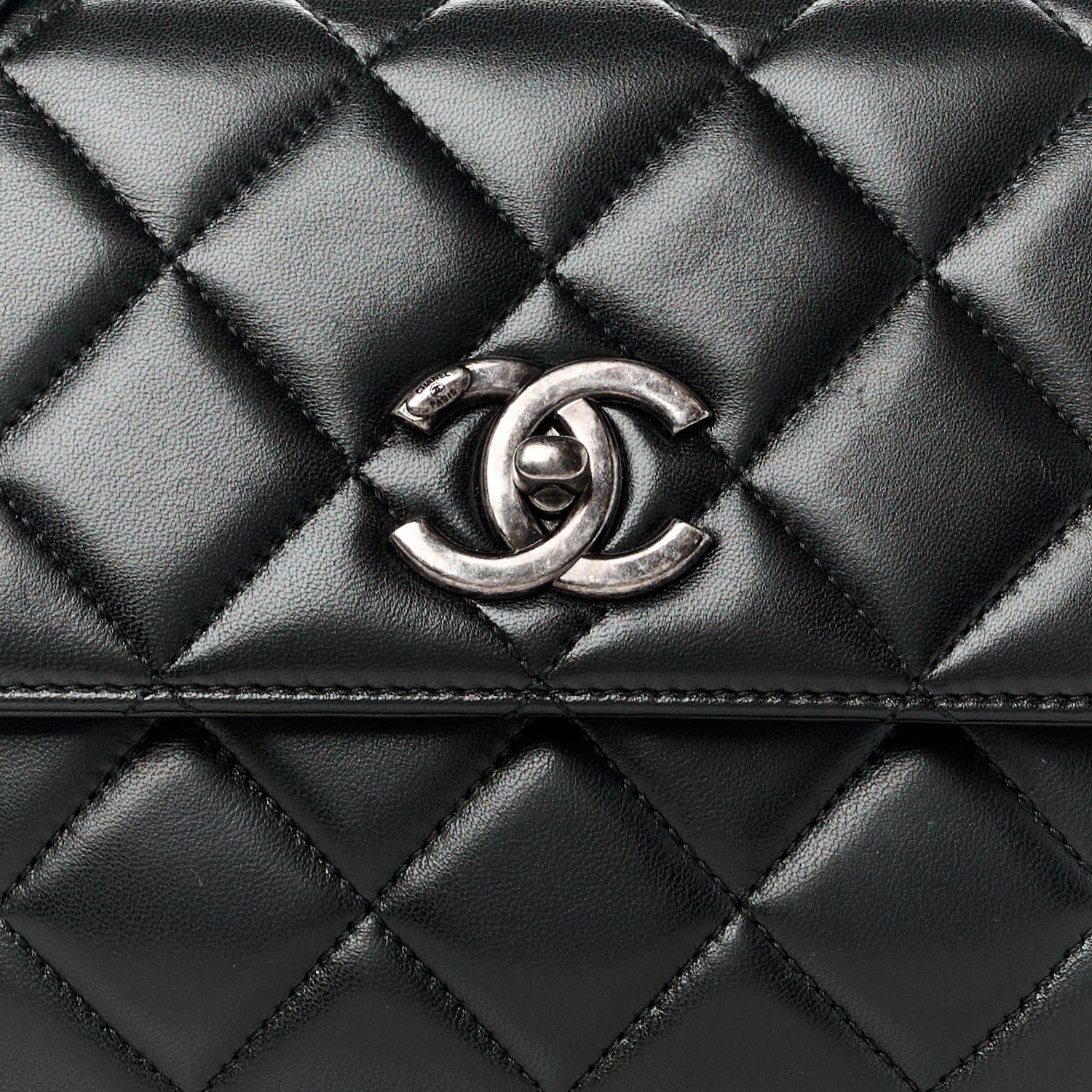 Chanel Lambskin Quilted Medium Trendy CC Flap Black 9 of 12