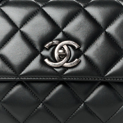Chanel Lambskin Quilted Medium Trendy CC Flap Black 9 of 12