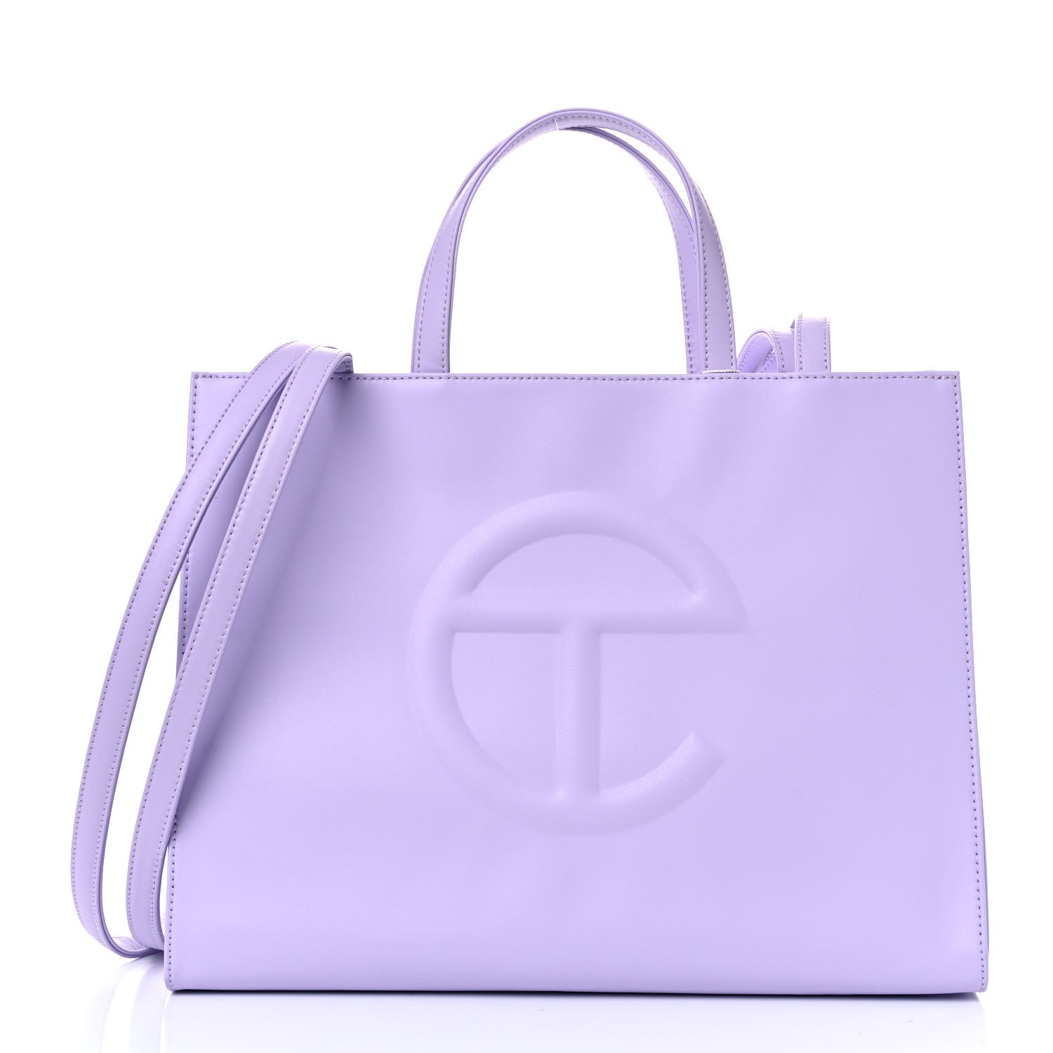 Telfar Vegan Leather Medium Shopping Bag Lavender 1 of 9