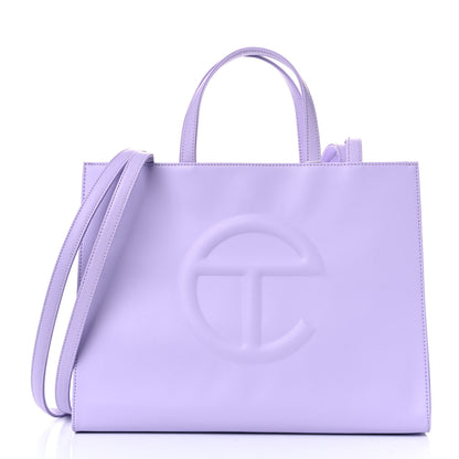 Telfar Vegan Leather Medium Shopping Bag Lavender 1 of 9