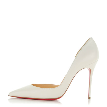 Christian Louboutin Kidskin Iriza 100 Pumps 38.5 Neige 1 of 7