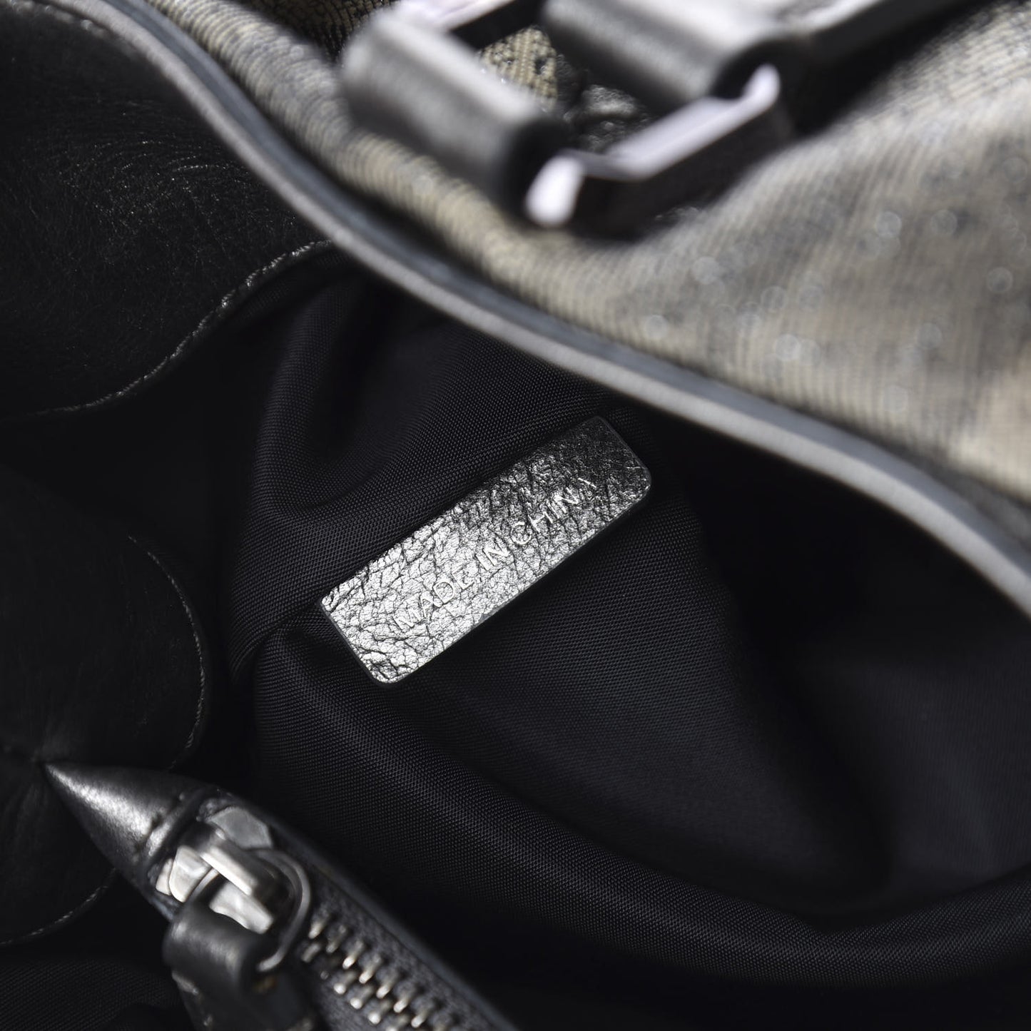Shimmer Check Degrade Pilgrim Satchel Pewter