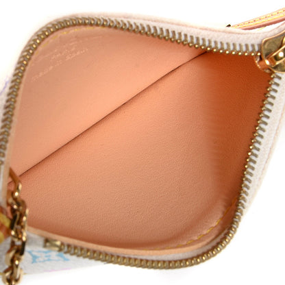 Louis Vuitton Monogram Multicolor Key Pouch White 5 of 7
