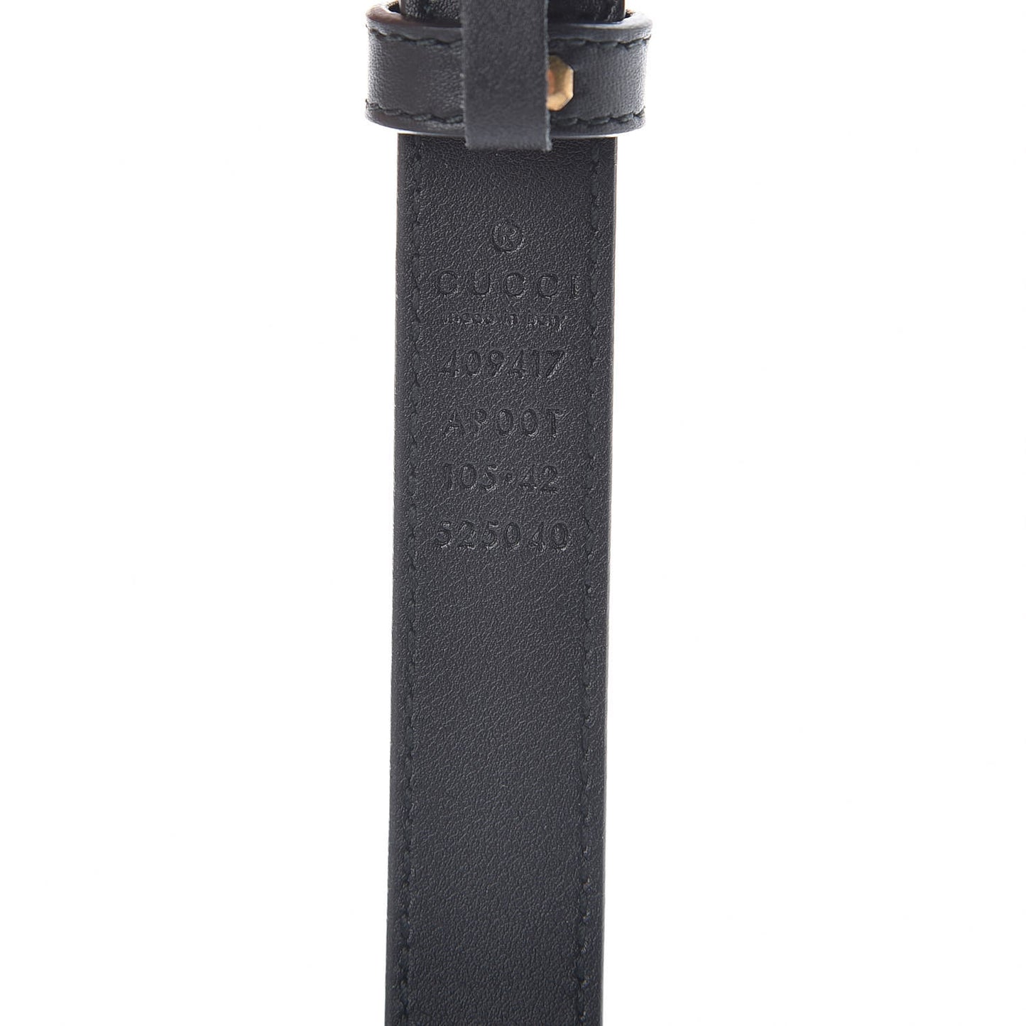 Calfskin Double G 20mm Belt 105 42 Black