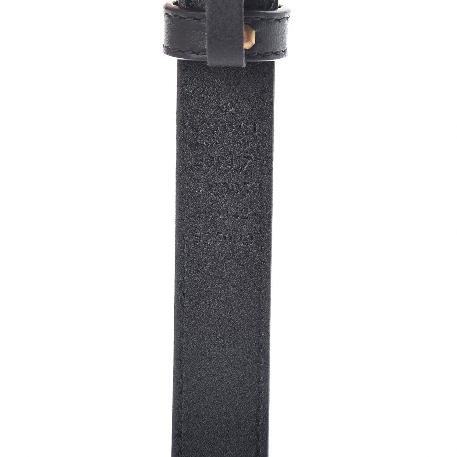 Gucci Calfskin Double G 20mm Belt 105 42 Black 7 of 8