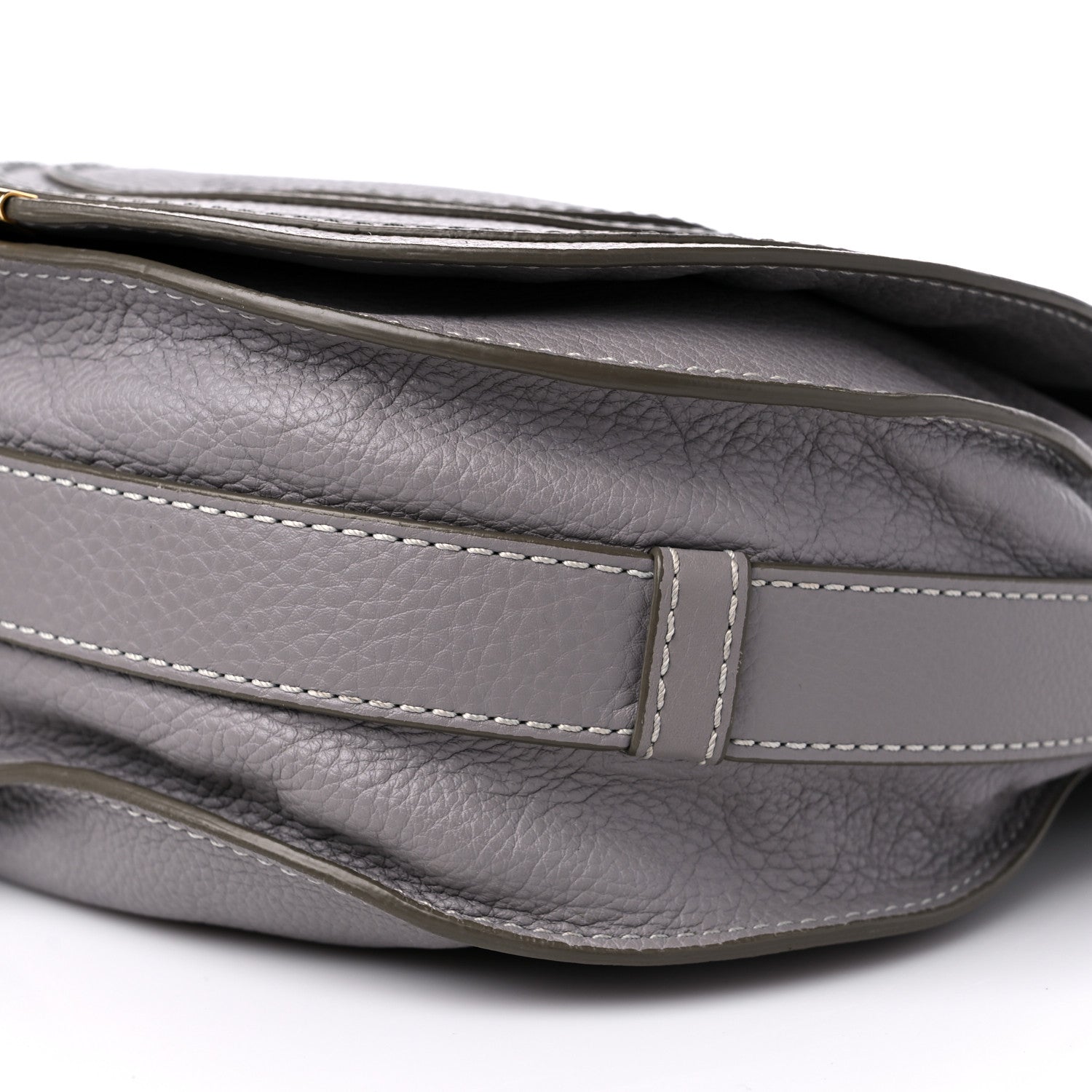 Chloe Calfskin Medium Marcie Round Crossbody Bag Cashmere Grey 8 of 11