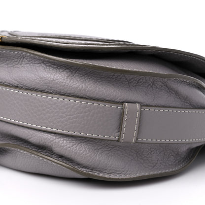 Chloe Calfskin Medium Marcie Round Crossbody Bag Cashmere Grey 8 of 11