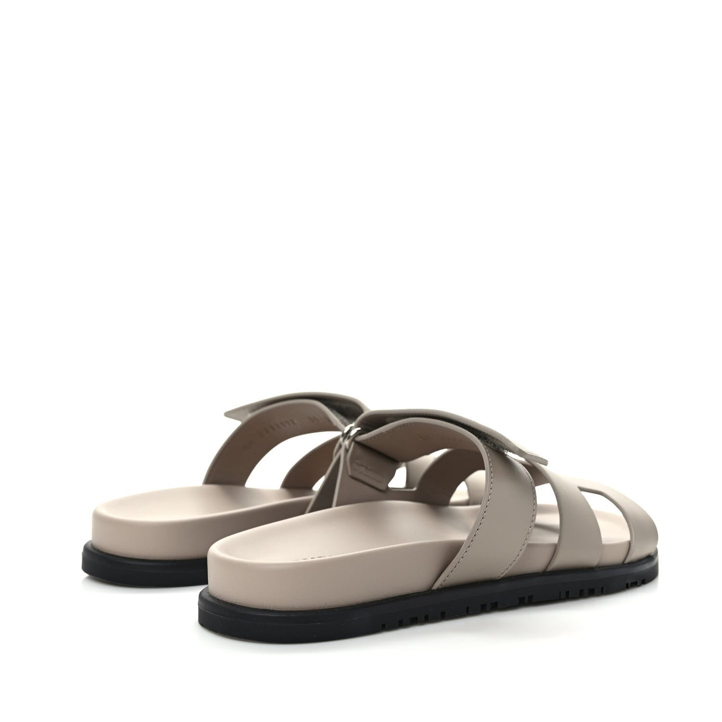 Calfskin Womens Chypre Sandals 38 Beige Mastic