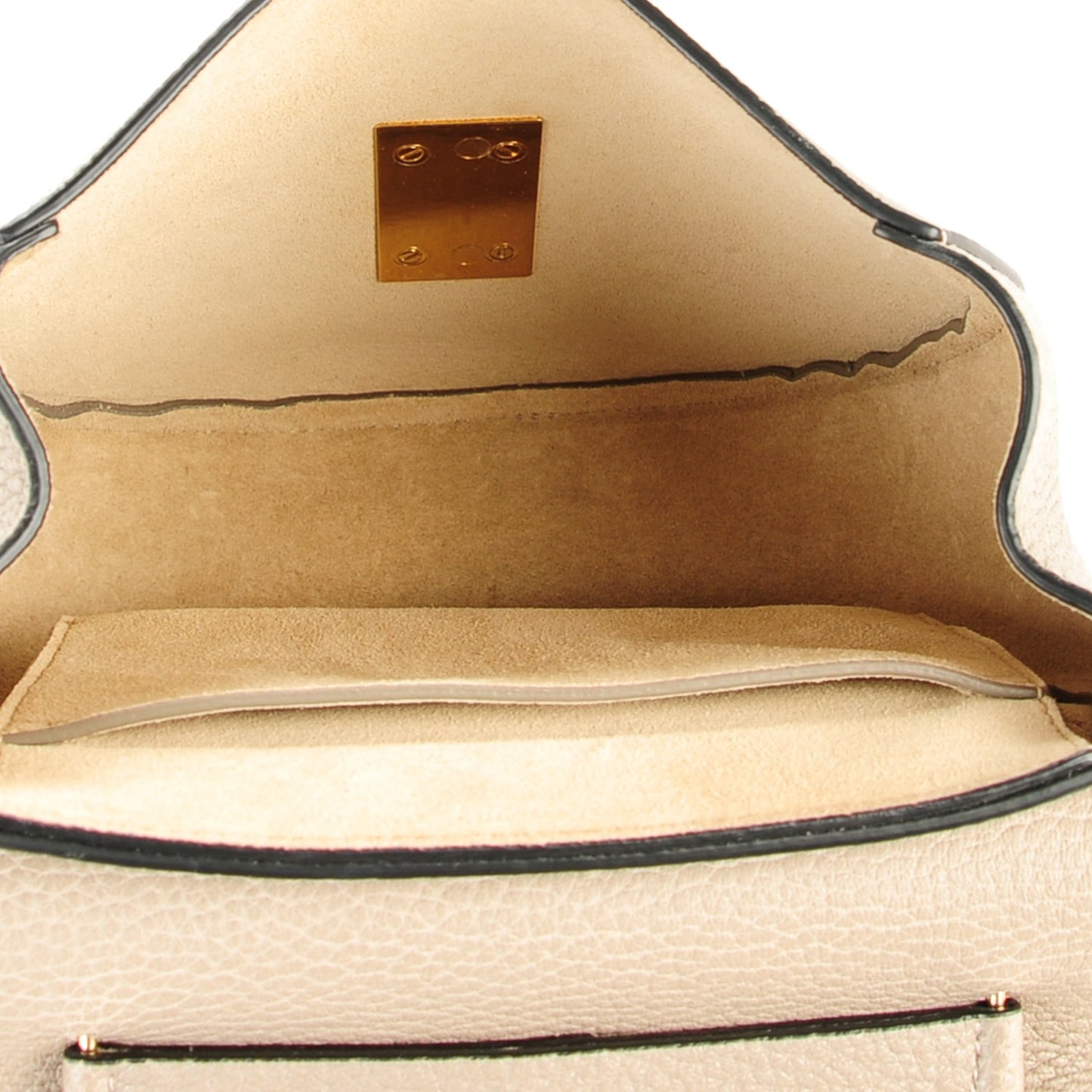 Grained Lambskin Mini Drew Shoulder Bag Motty Grey