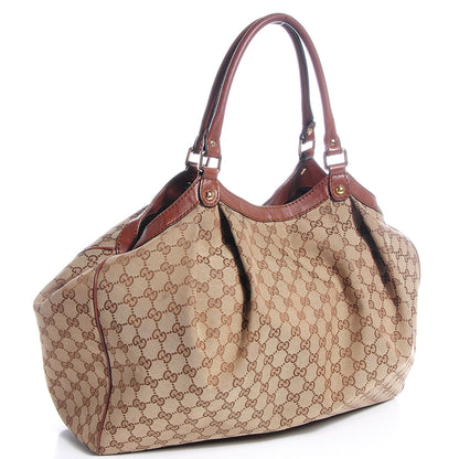 Gucci Monogram Large Sukey Tote Brown 3 of 9