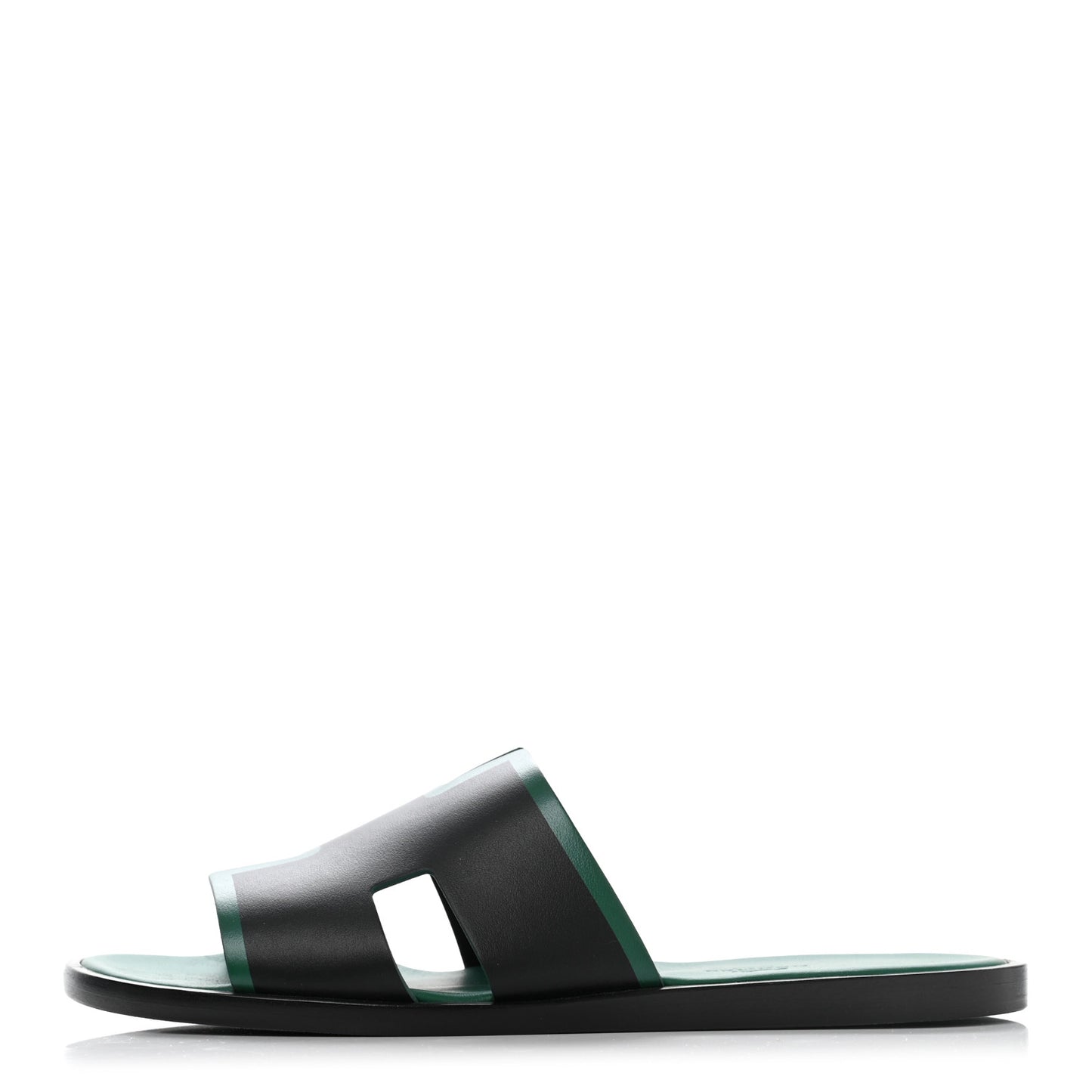 Calfskin Mens Izmir Sandals 40 Black Menthe
