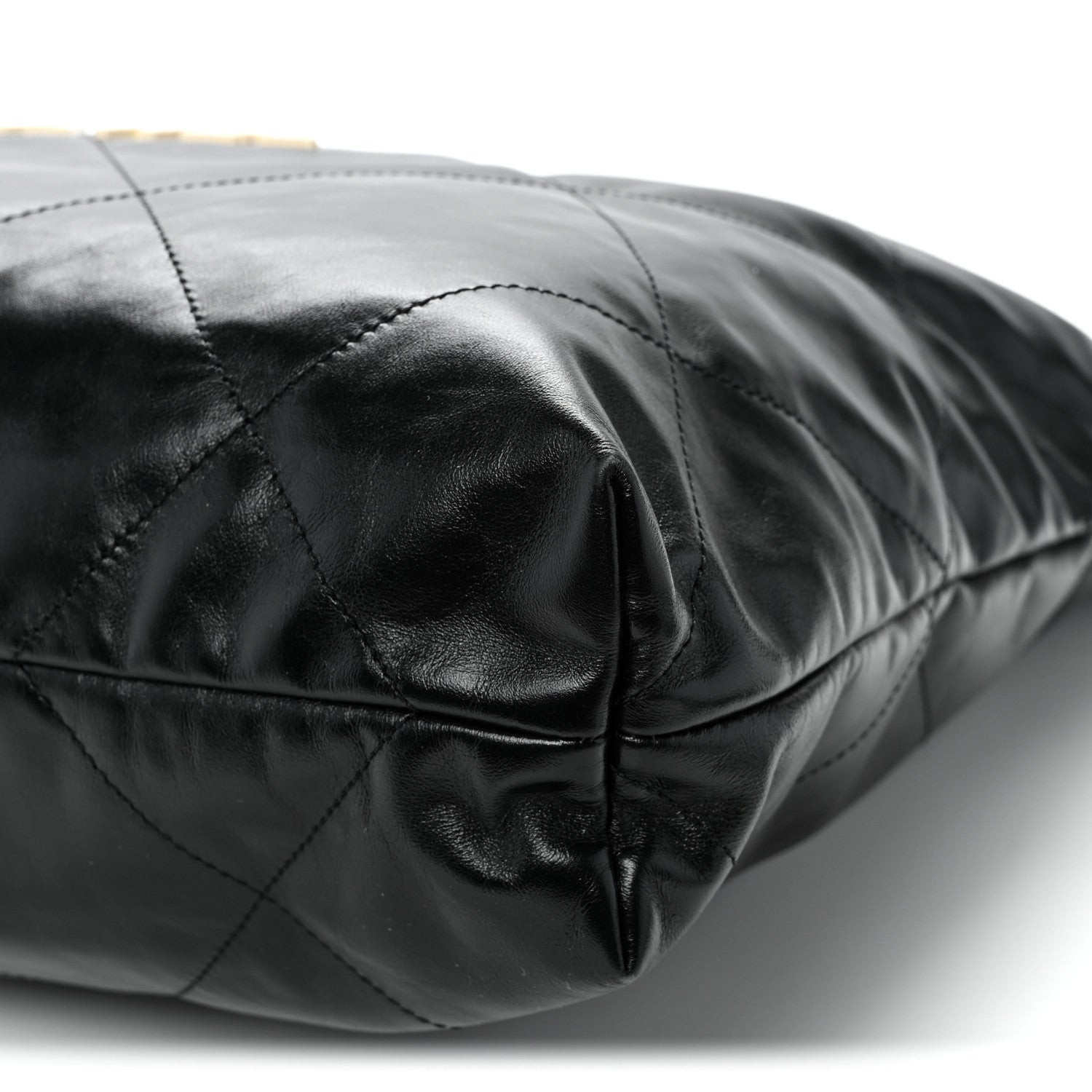 Chanel Shiny Calfskin Quilted Large Chanel 22 Black 11 of 11