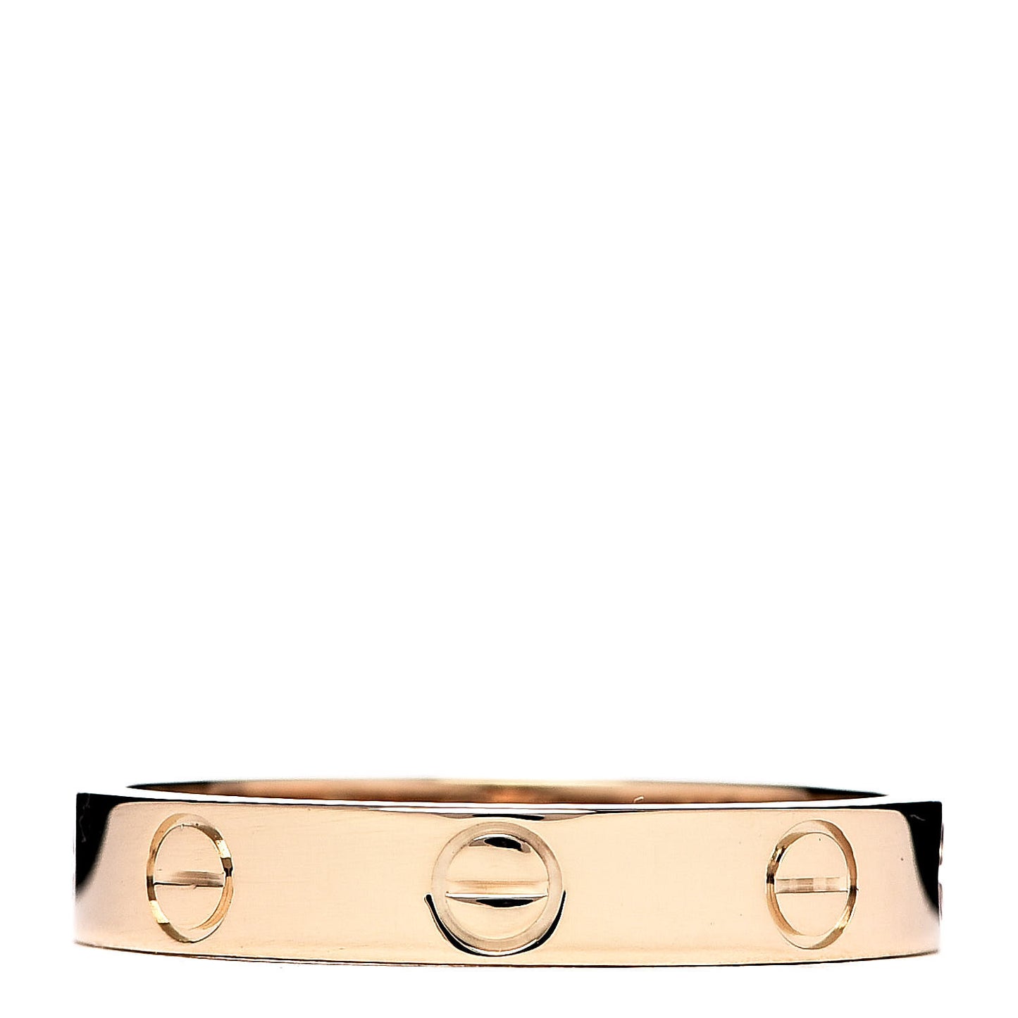 18K Yellow Gold 3.5mm LOVE Wedding Band Ring 55 7.25