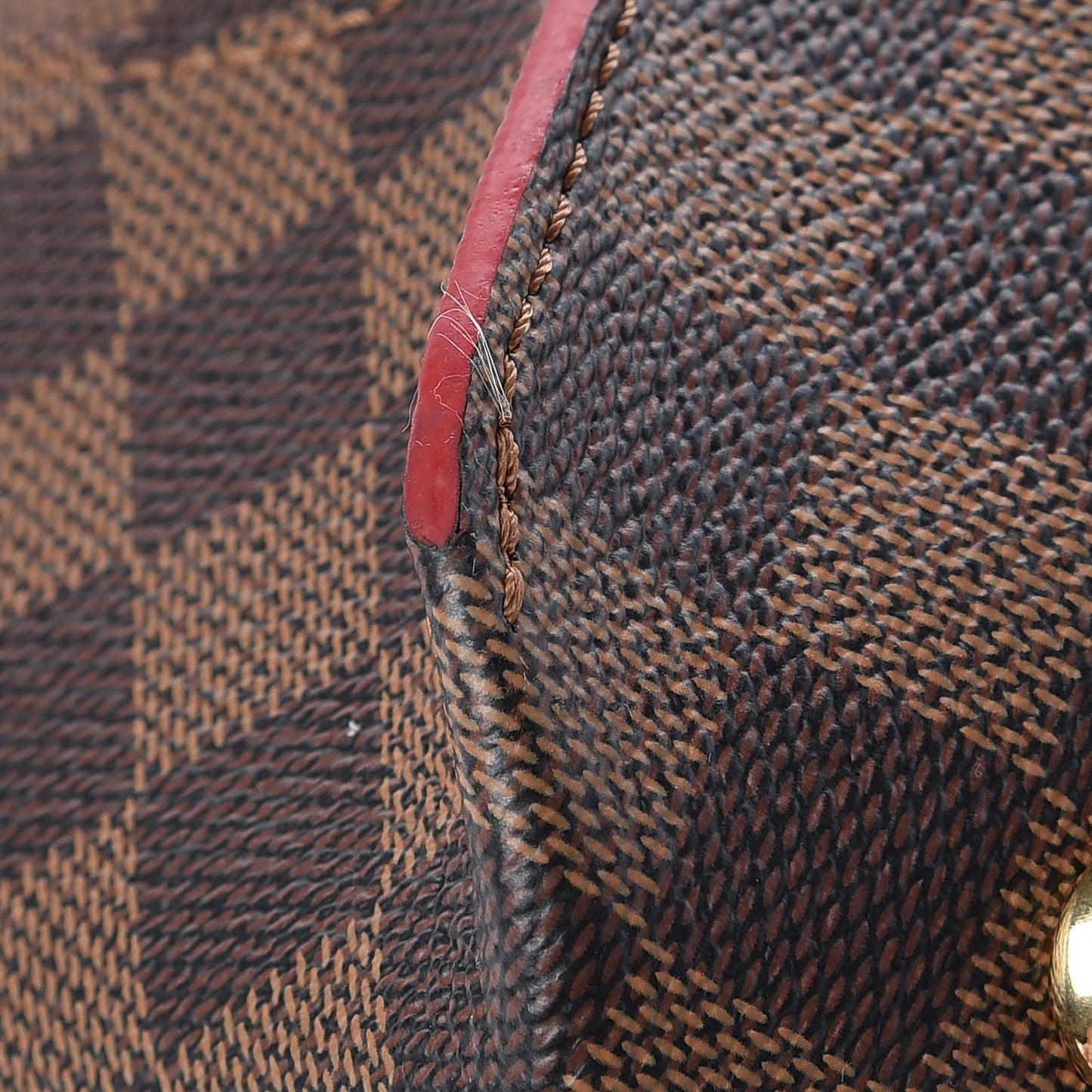 Damier Ebene Caissa Hobo Cherry