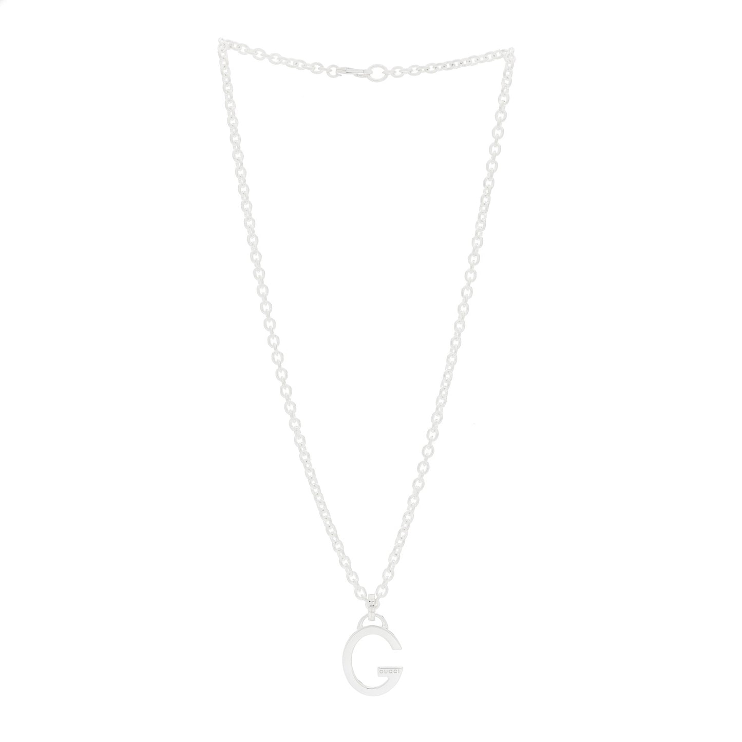 Sterling Silver G Pendant Necklace
