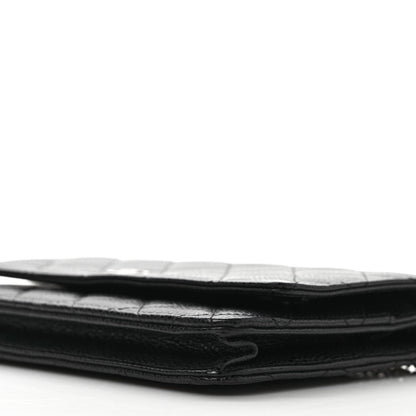 Chanel Caviar Quilted Wallet On Chain WOC Black 9 of 11