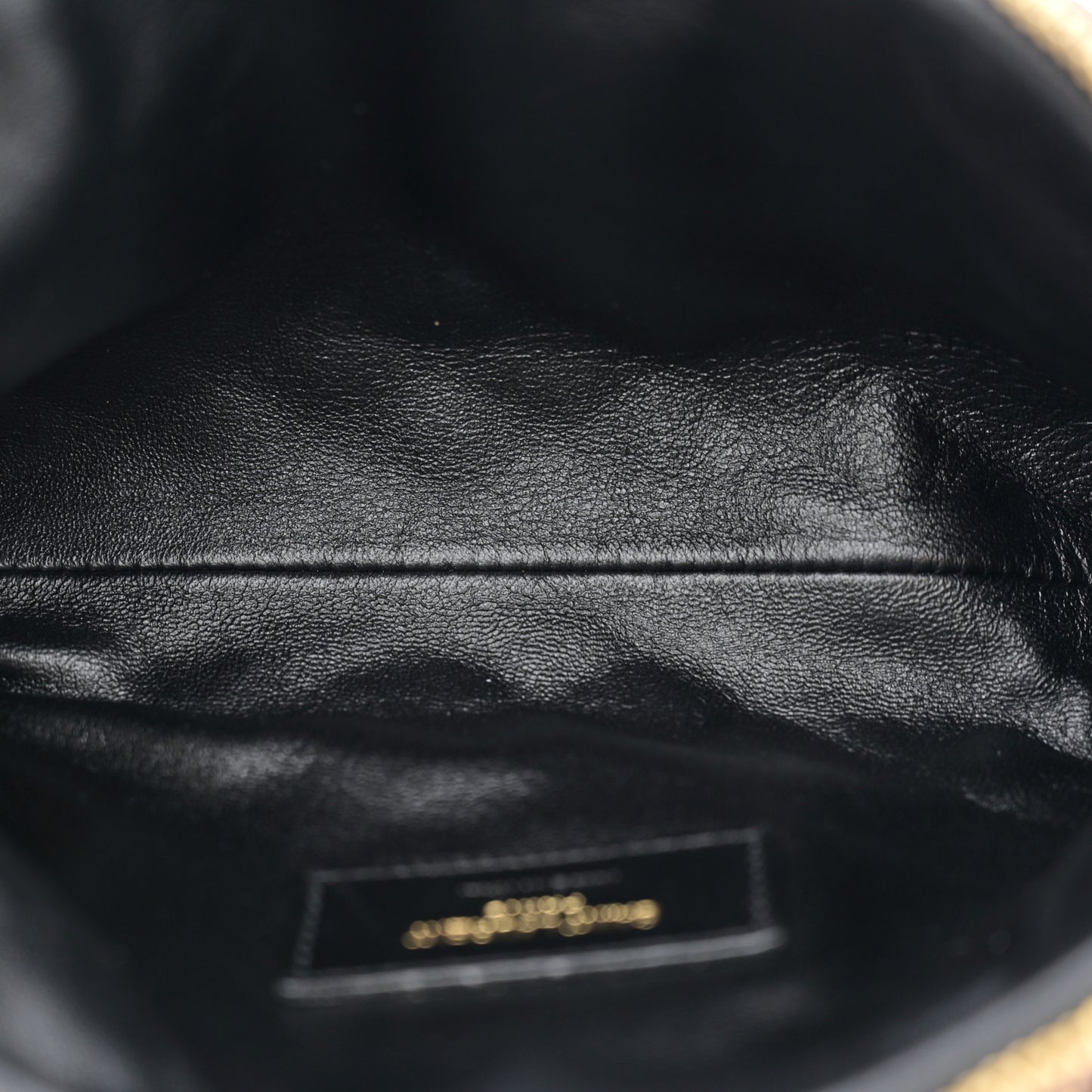 Lambskin Quilted Gaby Zipped Pouch Rouge Cabernet