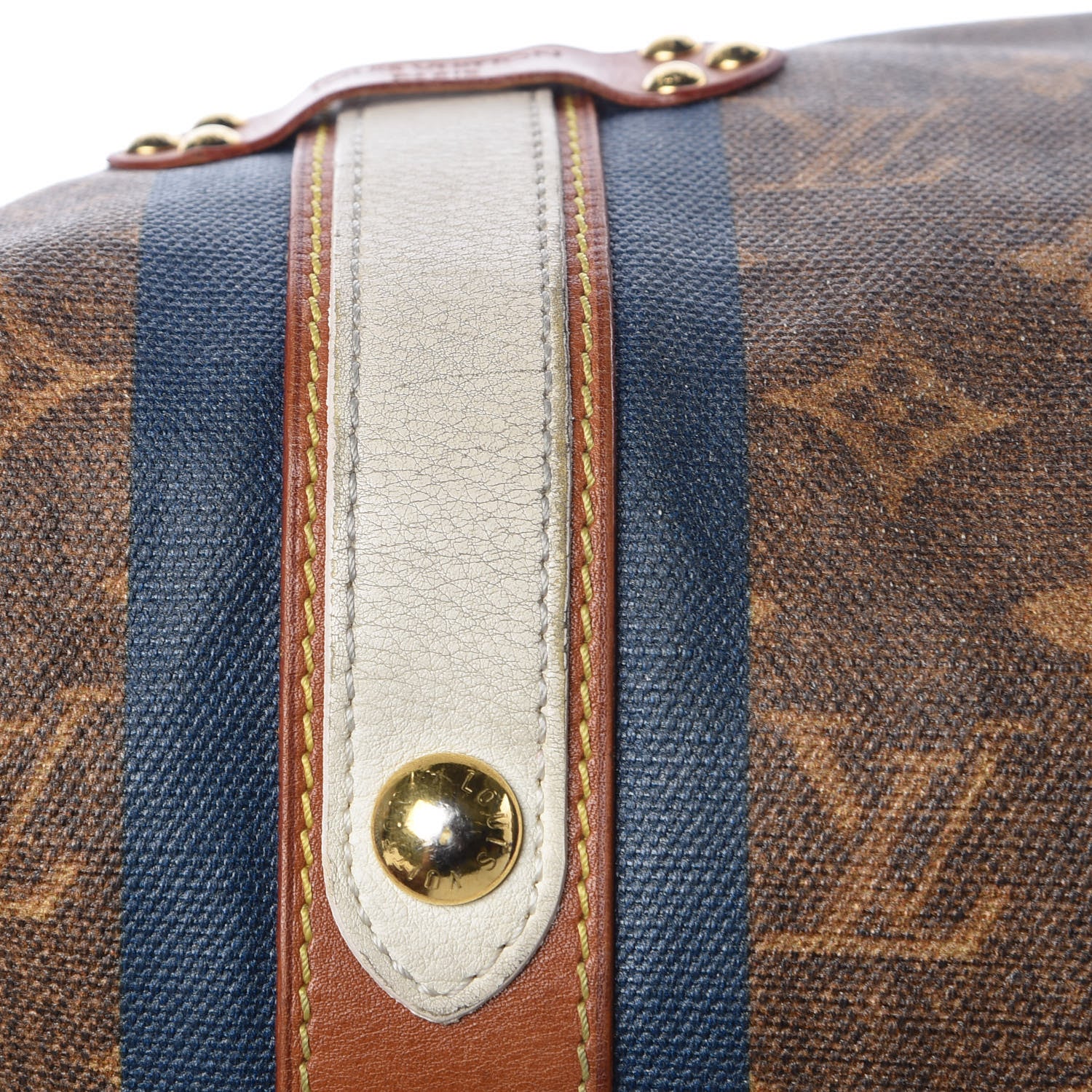 Louis Vuitton Monogram Rayures Tisse Sac GM Blue 23 of 30