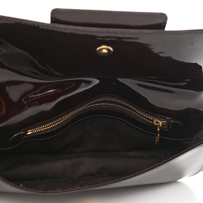 Louis Vuitton Patent Sobe Clutch Amarante 6 of 9