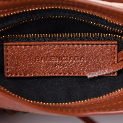 Balenciaga Agneau Classic Gold Hardware Mini City Marron Cognac 5 of 9