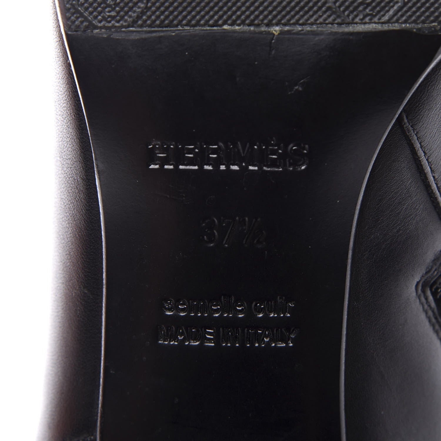 Hermes Calfskin Saint Germain Ankle Boots 37.5 Black 10 of 11