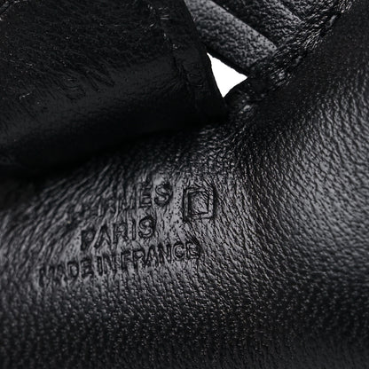 Hermes Milo Lambskin Matte Alligator Touch Grigri Rodeo Horse Bag Charm PM So Black 4 of 5