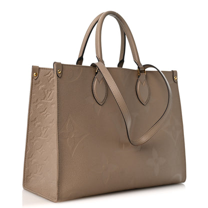Louis Vuitton Empreinte Monogram Giant Onthego MM Tourterelle 3 of 12