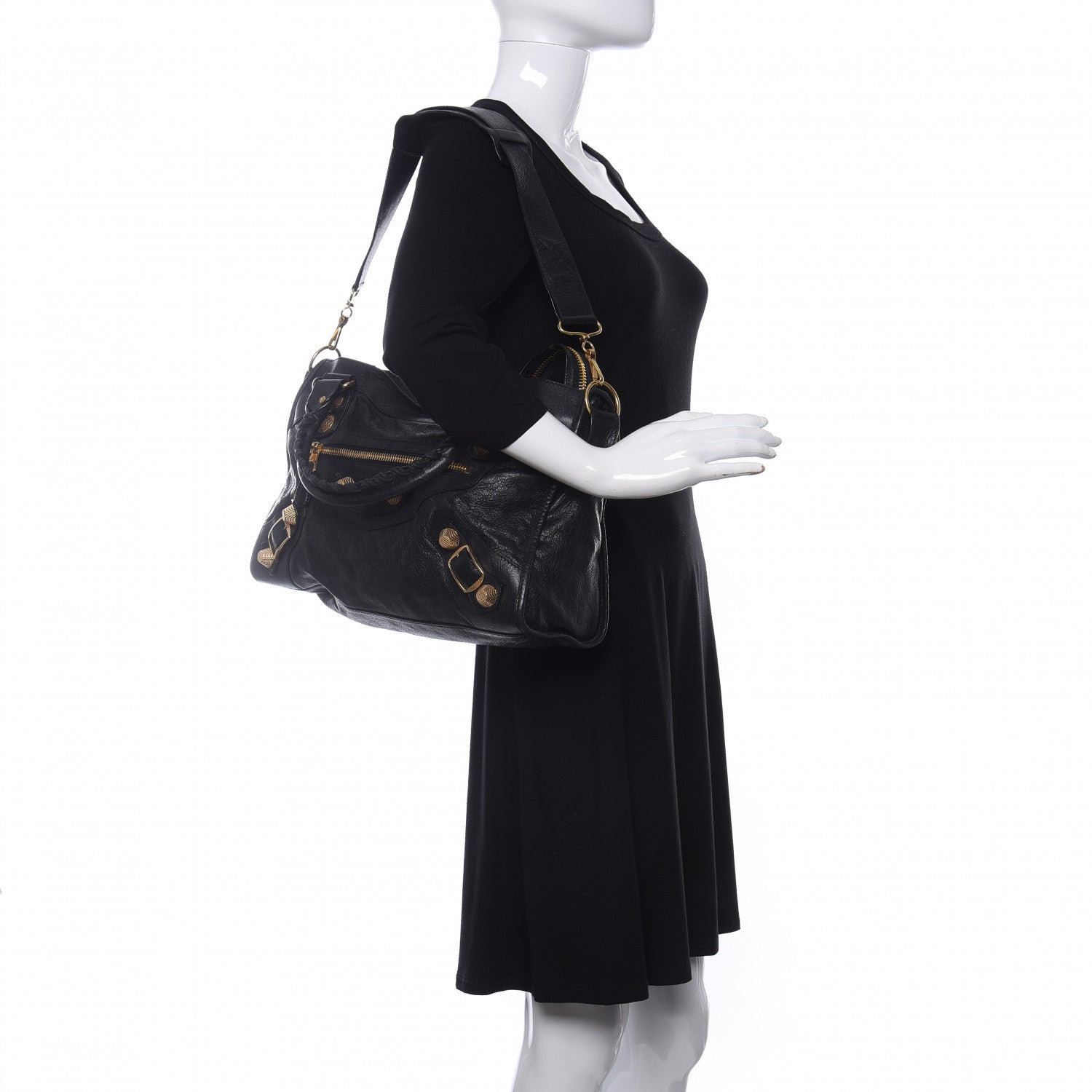 Balenciaga Agneau Giant 21 Gold Hardware City Black 2 of 10