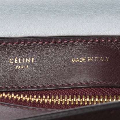 Celine Smooth Calfskin Suede Medium Tri-Color Trapeze Dark Grey 10 of 14