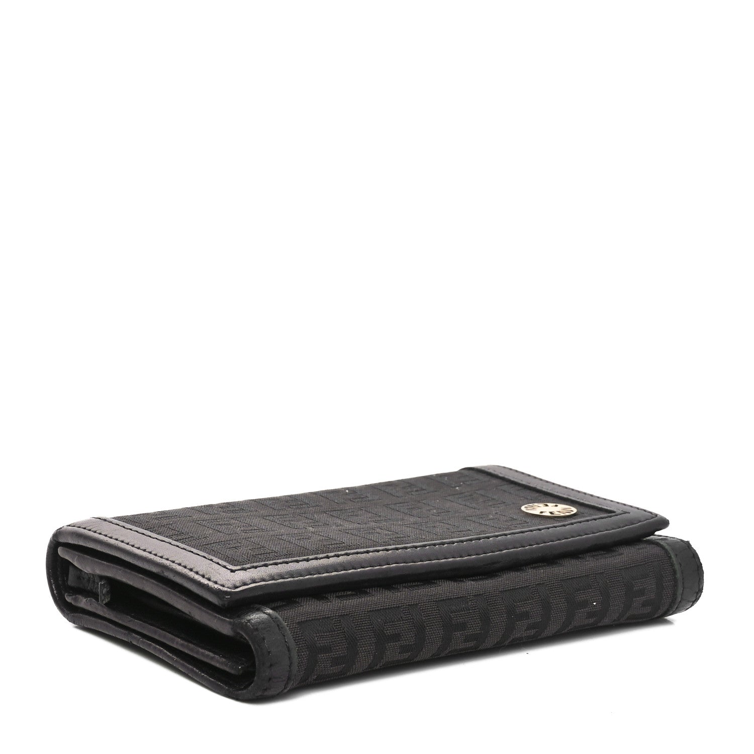 Fendi Zucchino Flap Wallet Tobacco 4 of 12