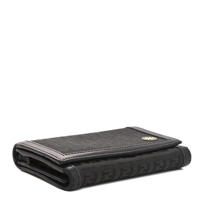 Fendi Zucchino Flap Wallet Tobacco 4 of 12