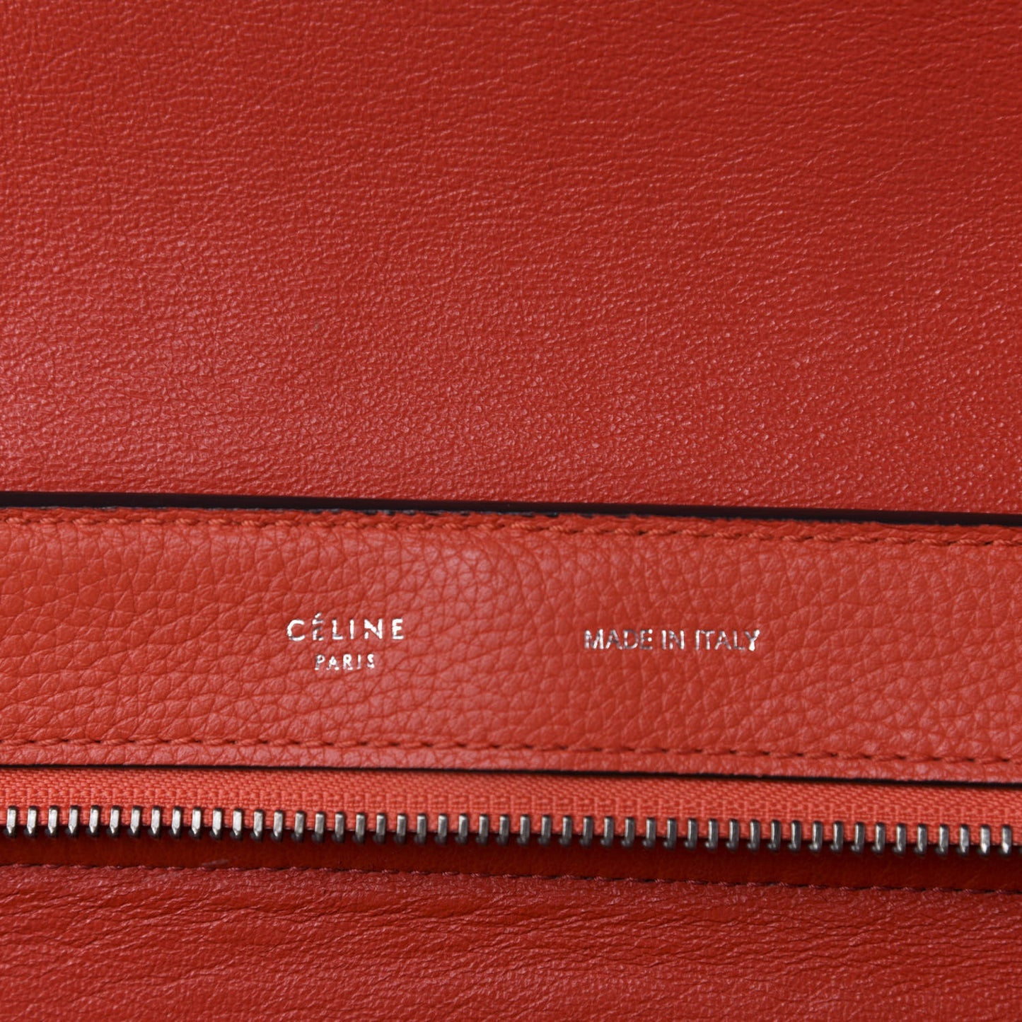Drummed Calfskin Suede Medium Trapeze Coquelicot
