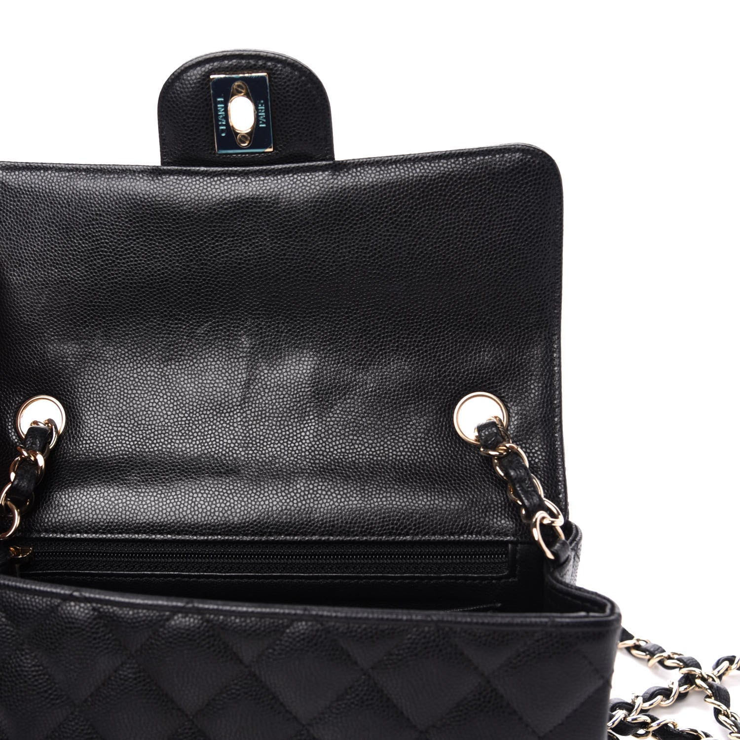 Chanel Caviar Quilted Mini Rectangular Flap Black 8 of 11