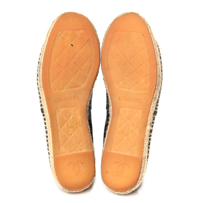 Chanel Lambskin CC Espadrilles 38 Black 5 of 10
