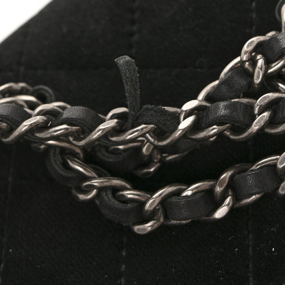 Chanel Velvet Quilted Boy Wallet On Chain WOC Black 13 of 15