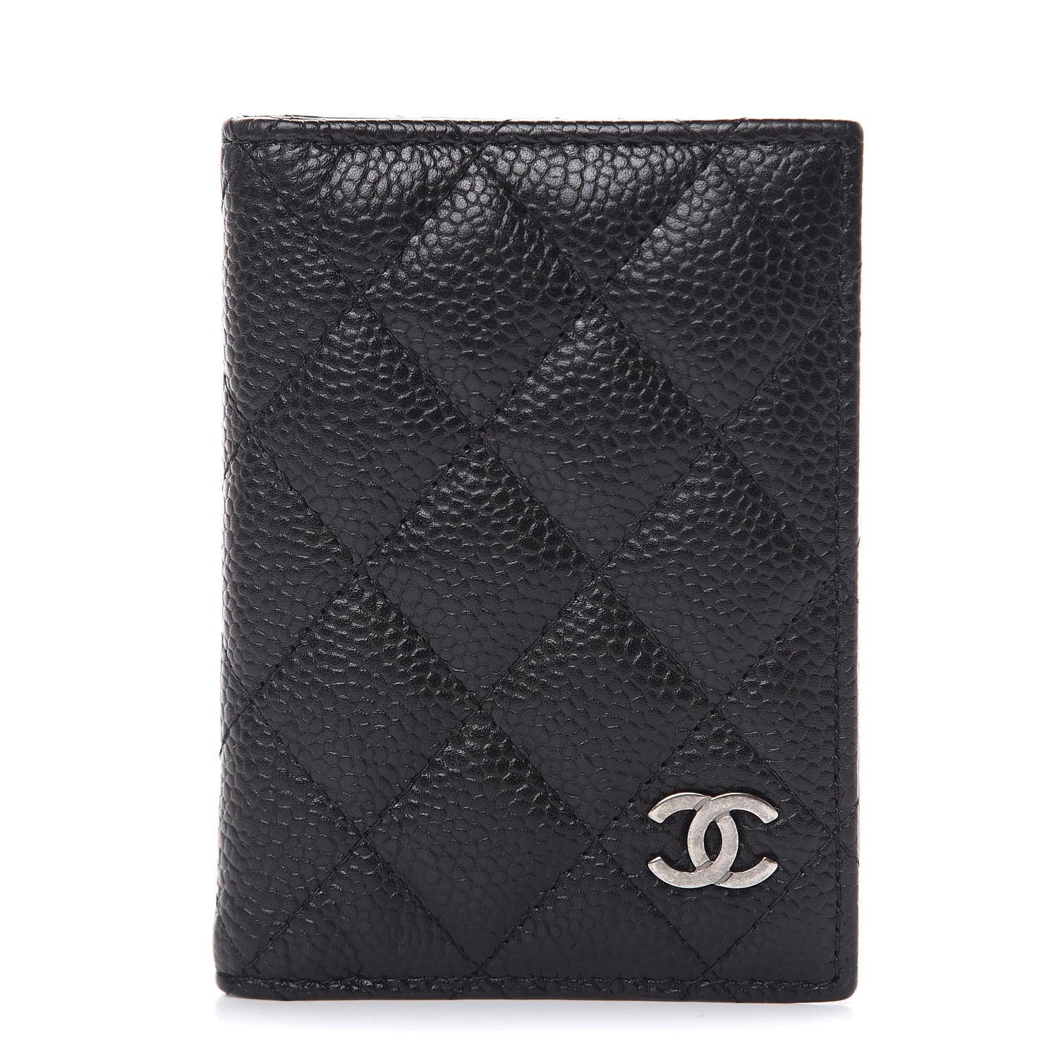 Chanel Caviar Quilted Card Holder Wallet Black 1 of 10