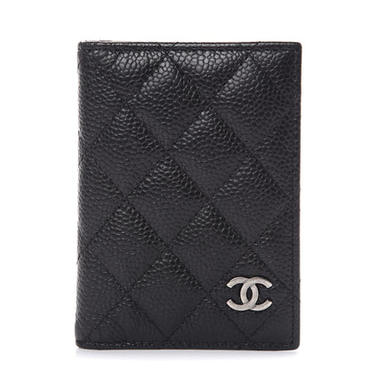 Chanel Caviar Quilted Card Holder Wallet Black 1 of 10