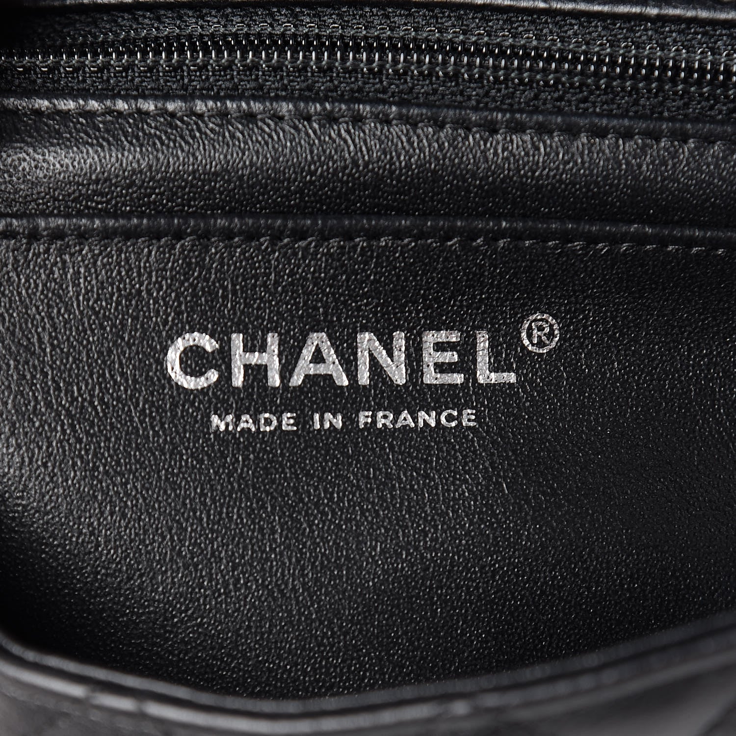 Chanel Crumpled Calfskin Quilted Mini Rectangular Flap So Black 6 of 12
