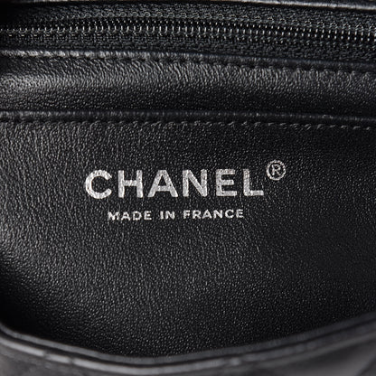 Chanel Crumpled Calfskin Quilted Mini Rectangular Flap So Black 6 of 12