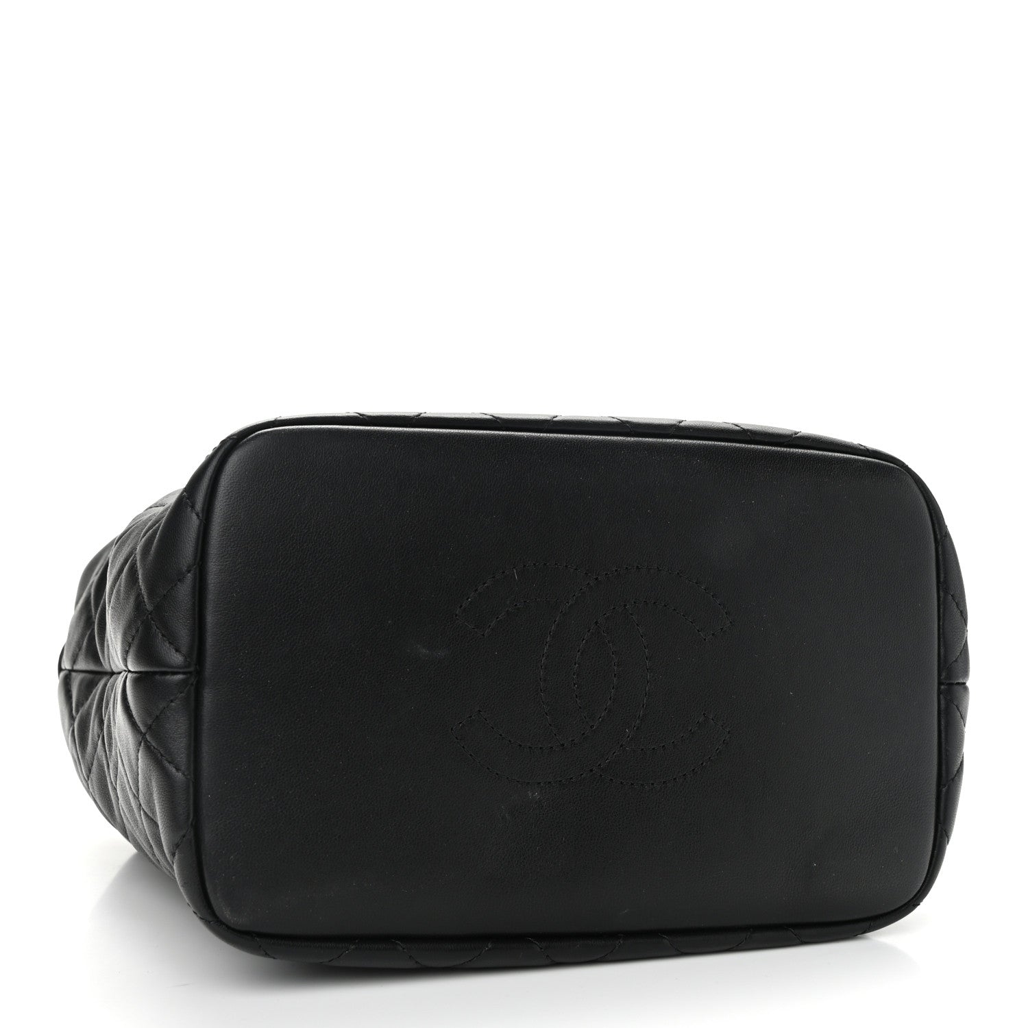 Chanel Lambskin Quilted Large Perfect Meeting Hobo Black 4 of 11