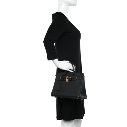 Hermes Togo Birkin 25 Black 2 of 12