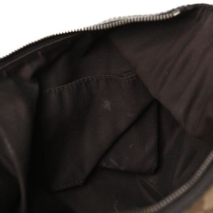 Gucci Monogram Web Medium Half Moon Hobo Dark Brown 14 of 15