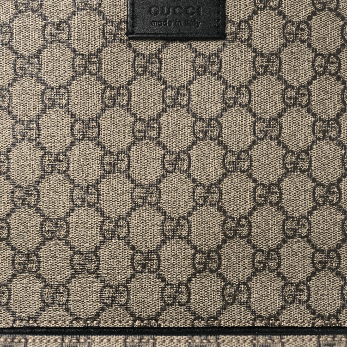 GG Supreme Monogram Medium Backpack Black