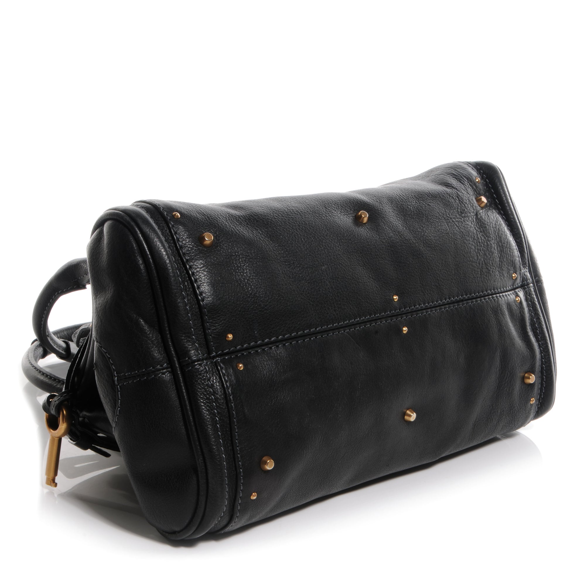 Chloe Leather Medium Paddington Satchel Black 4 of 9