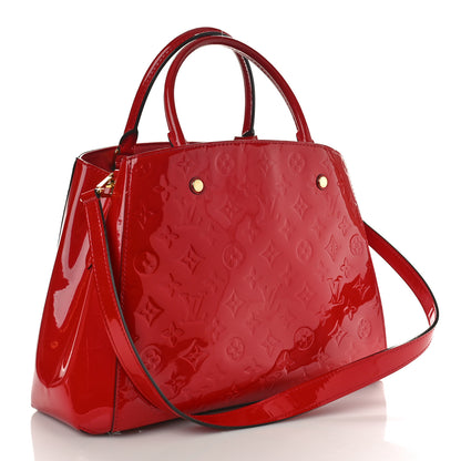 Louis Vuitton Vernis Montaigne MM Cherry 2 of 9