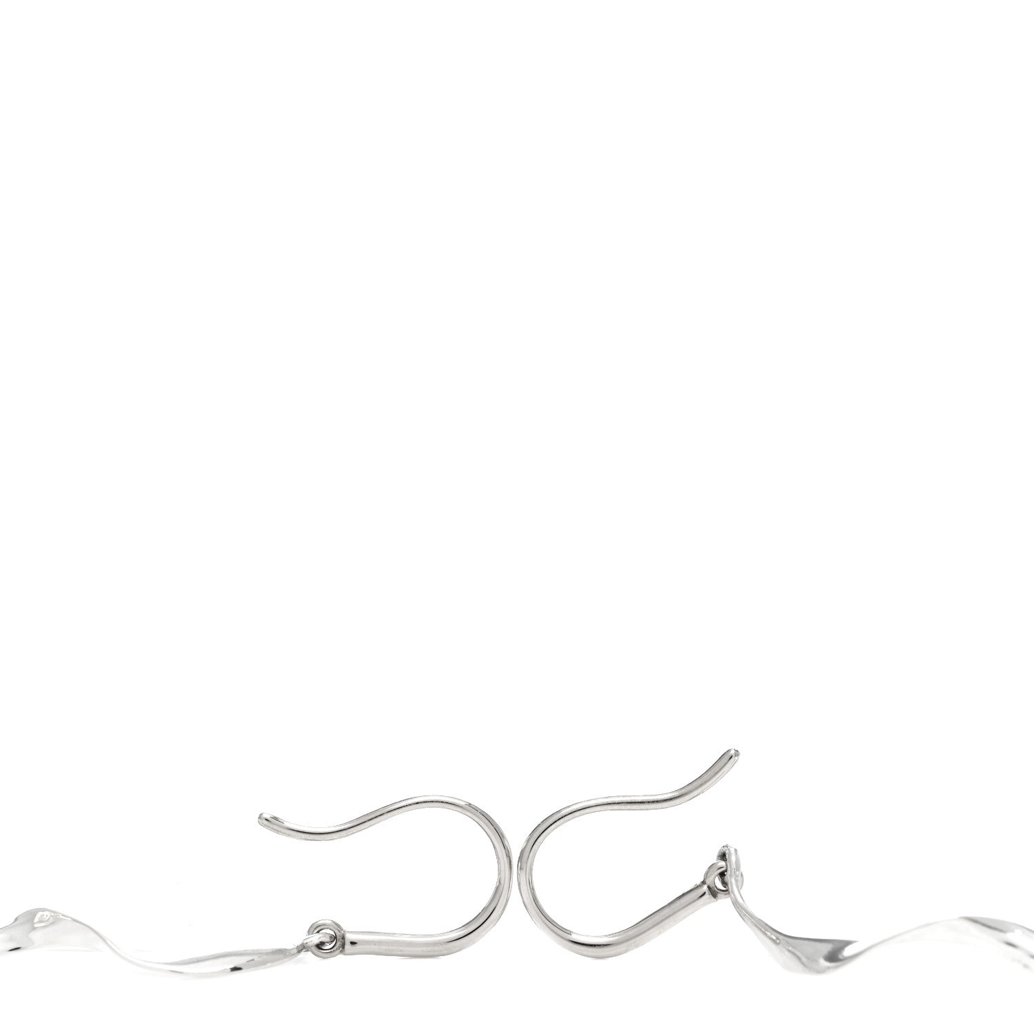 Tiffany Sterling Silver Frank Gehry Orchid Drop Earrings 3 of 3