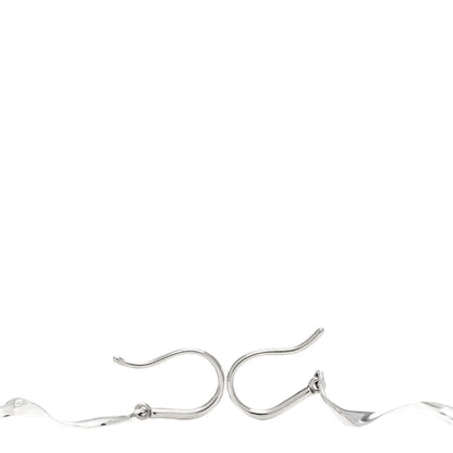 Tiffany Sterling Silver Frank Gehry Orchid Drop Earrings 3 of 3